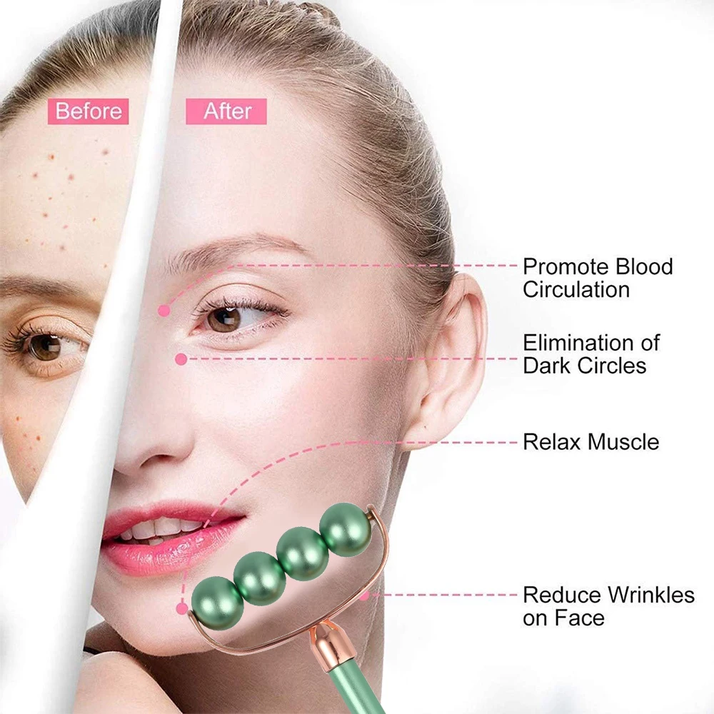 3D Roller Face-Lift Massager Facial Lifting Wrinkle Remover นวดสำหรับใบหน้าคอคางความงามบางเครื่องมือ