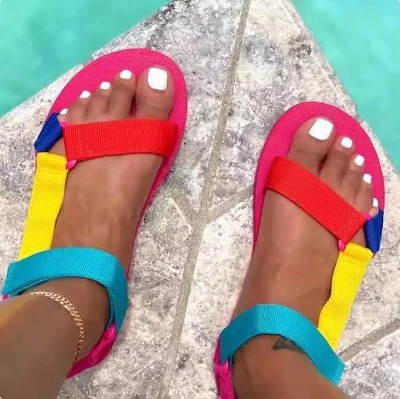 Summer Fashion Women Open Toe Sandals Women\'s Beach Sandal Female Outdoor Comfortable Casual Outdoor Platform Shoes Plus Size