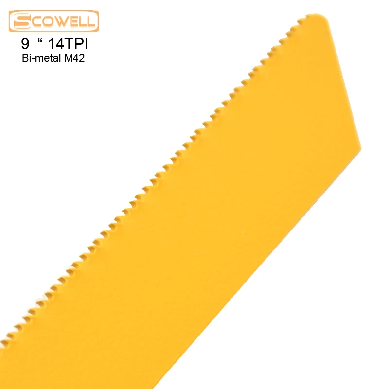 20%OFF SCOWELL 9" 14TPI Bi-metal M42 Reciprocating Sabre Saw Blades 230*19*0.92mm Jigsaw Blades For Wood And Metal