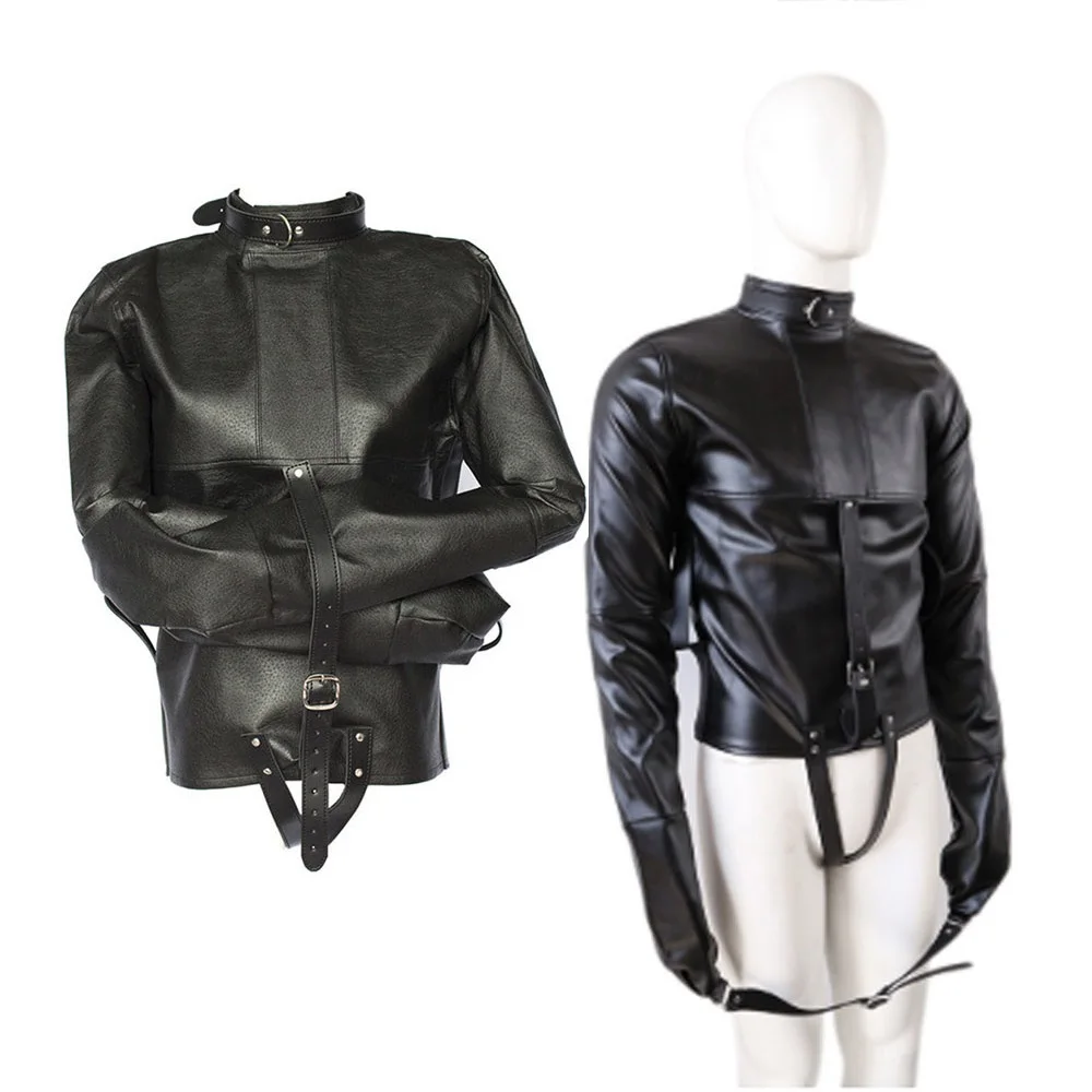 Adjustable Bondage Jacket With Long Sleeves Bdsm Bondage Restraints Fetish Costumes Straitjacket Sex Toys For Couple Adult Game