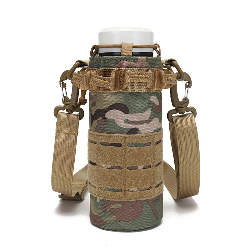 

Tactical Molle Water Bottle Pouch Travel Outdoor Kettle Water Bag Camping Hiking Fishing Shoulder Bottle Holder Hydration Bag