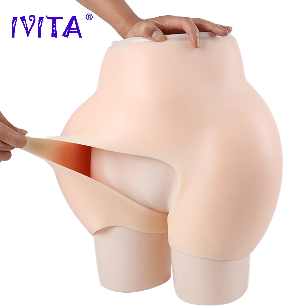 IVITA Silicone Panties Buttock Enhancement Underwear Hip Up Crossdressing Fake Vagina for Crossdresser Gay Transgender Shemale