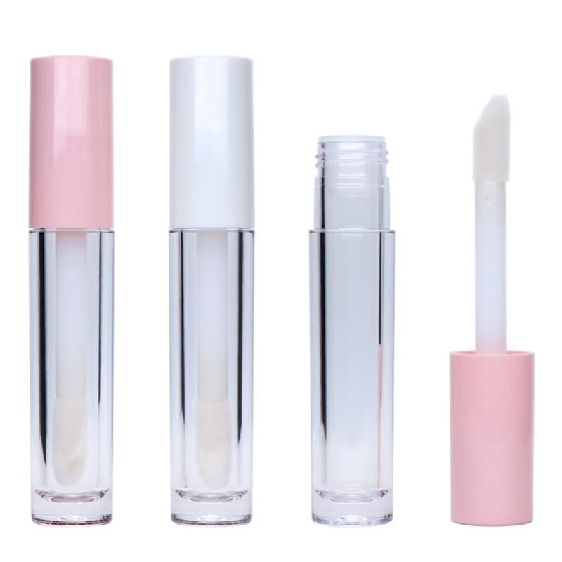 700pcs/lot 6.8ML Empty Lipstick Tubes  Transparent Lip Gloss Tubes 4 sytles Wand Tubes Clear bottles