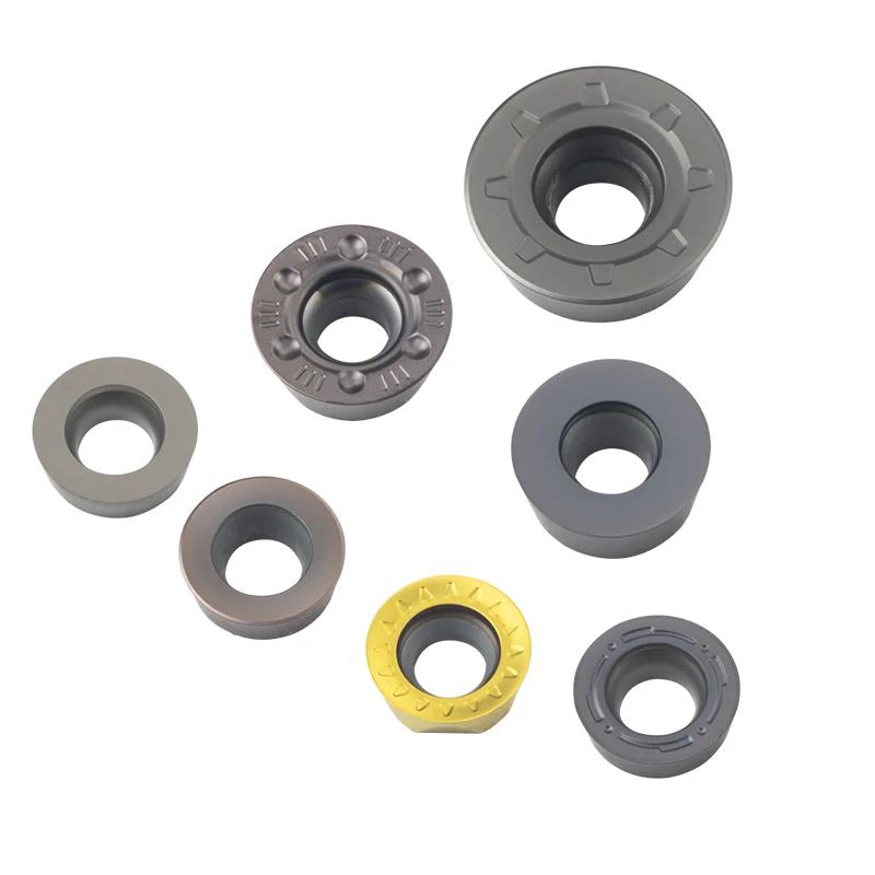 Carboneto Insere Ferramentas de Trituração Peças do Torno do Cnc Rpmt Rpmw Rpgt 0702 08t2 1003 1204 1605 Yz15tf Kt7580 H01 o