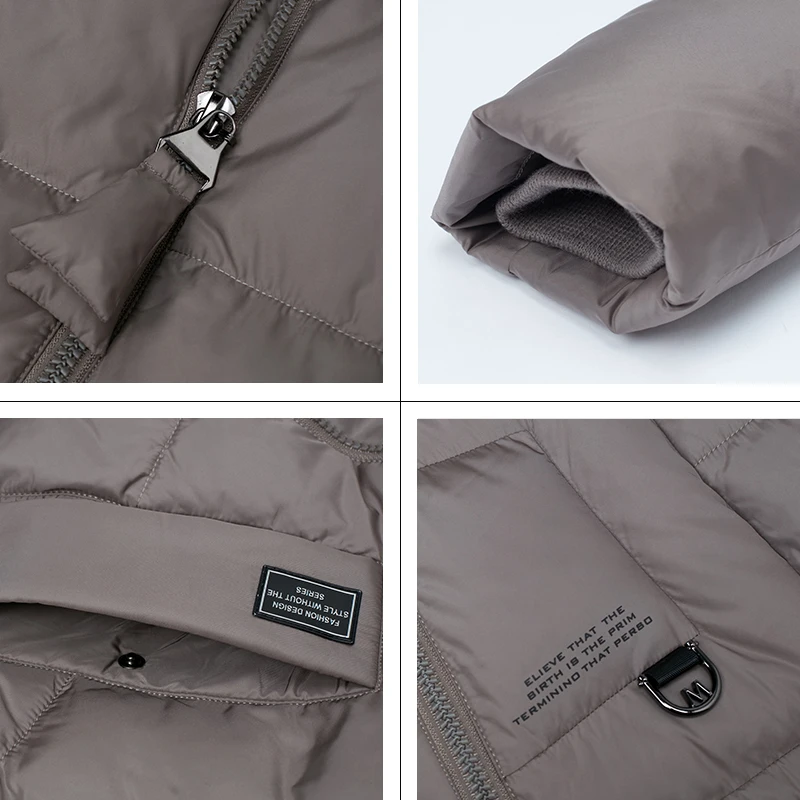 GASMAN-Chaqueta de plumón para mujer, abrigo largo y grueso con capucha, ropa cálida de algodón, Parka Retro elegante, 2022