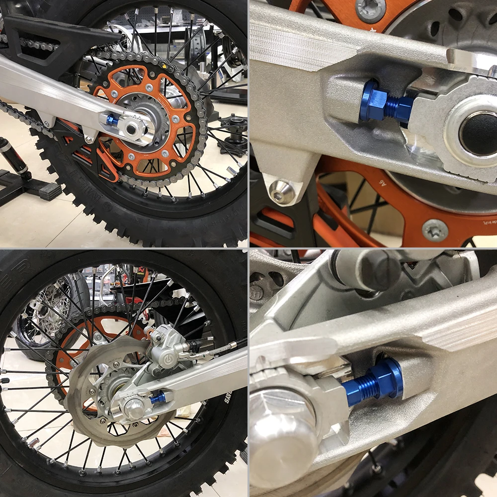 Bulloni di regolazione della catena viti per Husqvarna 701 Supermoto Enduro 2016-2022 Norden 901 2022-2023 TE 300 FE 450 TC FC FX 2014-2023