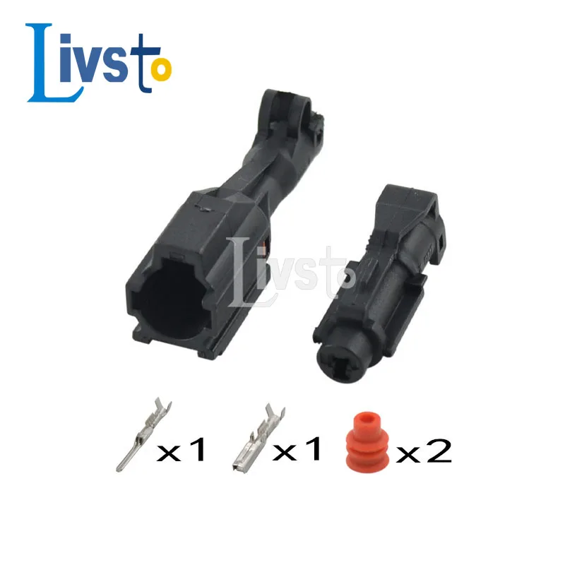 1 Set 1 Pin SWP Style Waterproof Connector Adapter Automotive Black Socket Male or Female Plug MG640280-5 MG610278-5