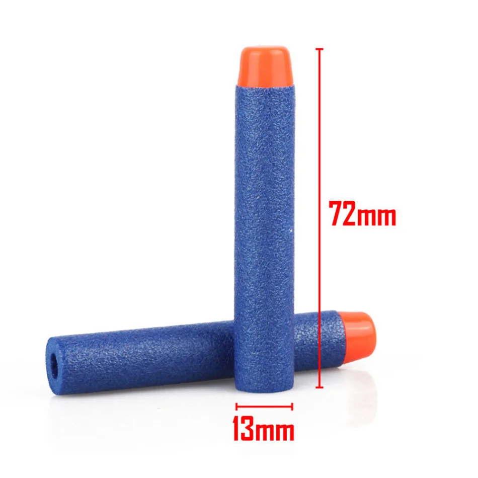 Precise EVA Soft Toys Bullets Kids Refill Hollow Head Darts Ball Weapons Pistols Guns Pellet Shooting Games for Nerf Elite Rival