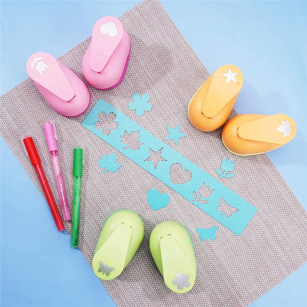 Mini Scrapbook Punches Handmade Foam Maker Cutter Card Craft Calico Printing DIY Labor Saving For Kid Hole Punch