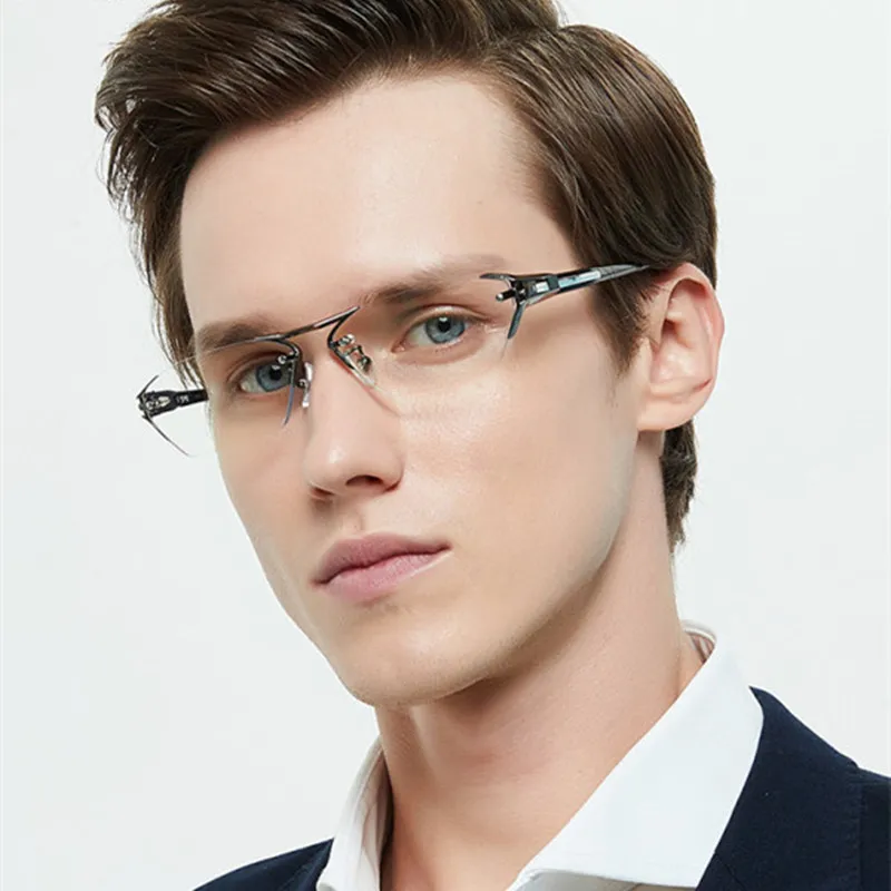 Nickel Free Pure Titanium Prescription Glasses Frame Men Eyewear Light Weight Optical Brand Designer Free Niecle