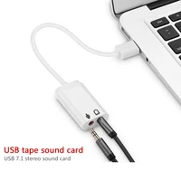 Tarjeta de sonido USB Virtual 7,1, adaptador de Audio USB externo 3D, USB a Jack, auricular de 3,5mm, micrófono, altavoz para ordenador portátil y Notebook