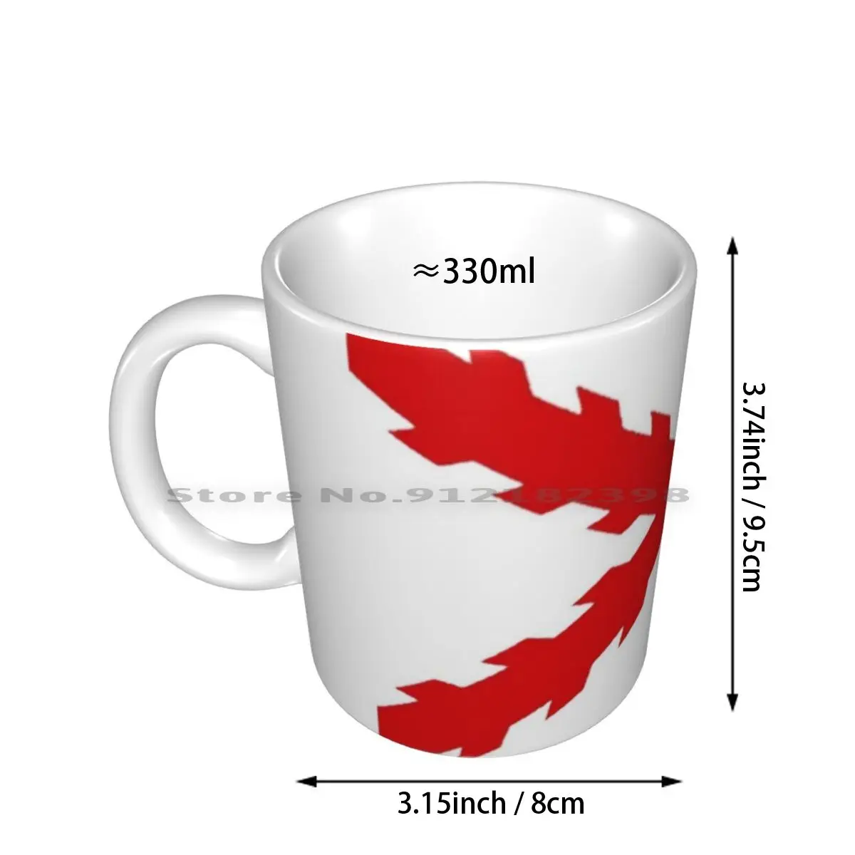 Borgona Cross Ceramic Mugs Coffee Cups Milk Tea Mug Borgona Tercios Flag Spain Empire Cross San Andres Creative Trending