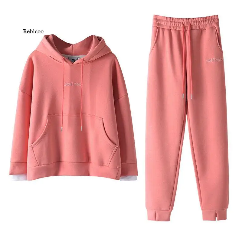 New hooded sweater women's suit sports and leisure two-piece trousers spring new net celebrity fashion hot sale