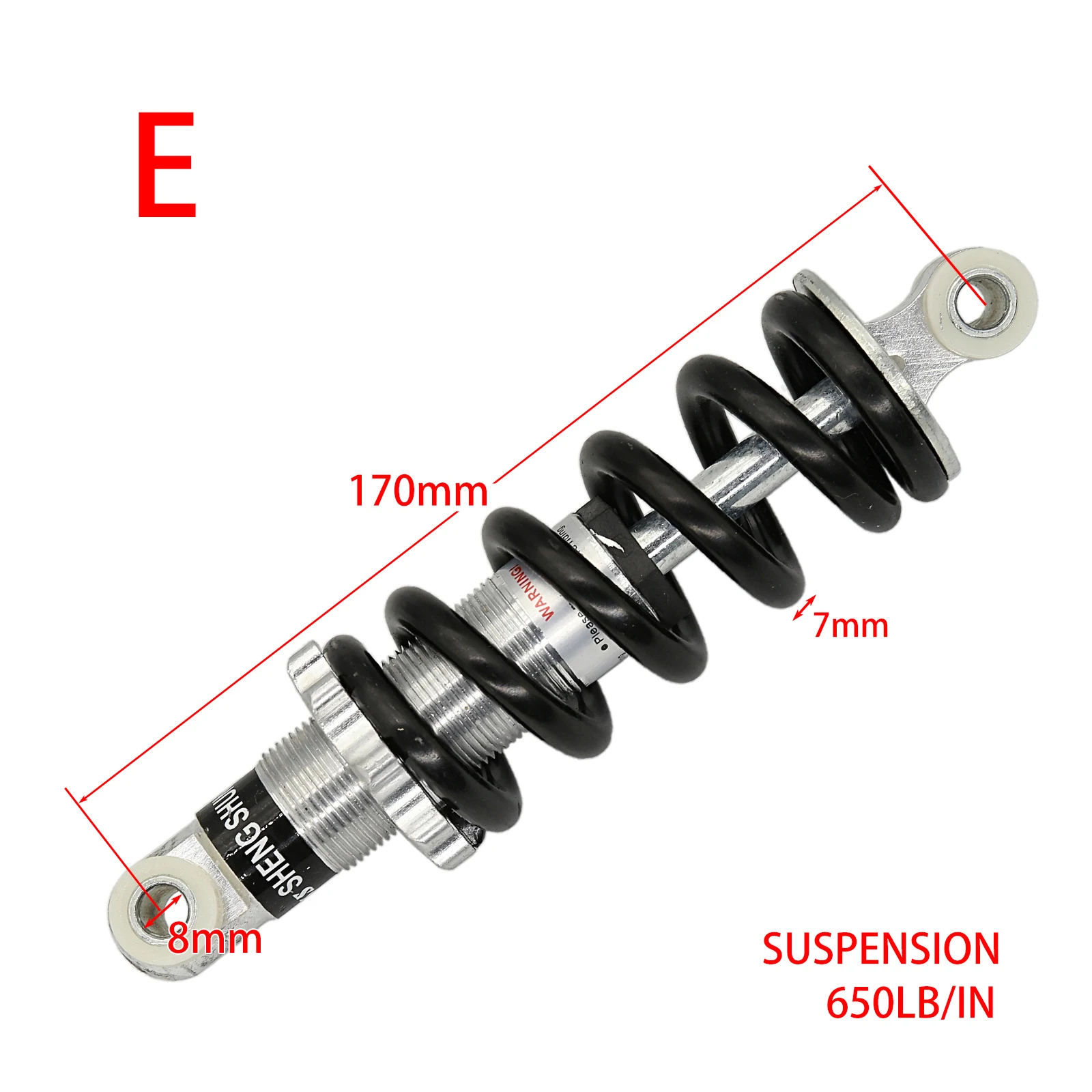 100MM 125MM 150MM 180MM 190MM 200MM rear suspension shock for 47cc 49CC super Minimoto ATV electric scooter mini Pocket Bike