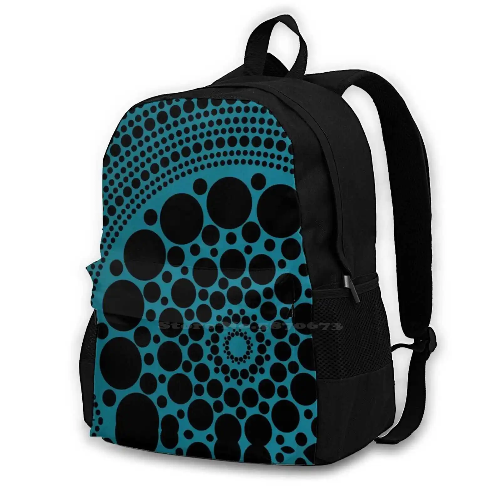 

Рюкзак Ocean Aboriginal Art для студентов, школьная дорожная сумка для ноутбука, современный абригенный Bigambul Ocean Ocean Serpent