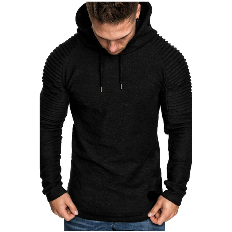 2023 New Spring Hoodies Men Hoody Male Long Sleeve Solid Color Slim Hooded Sweatshirt Men\'s Hoodies Brand Clothing