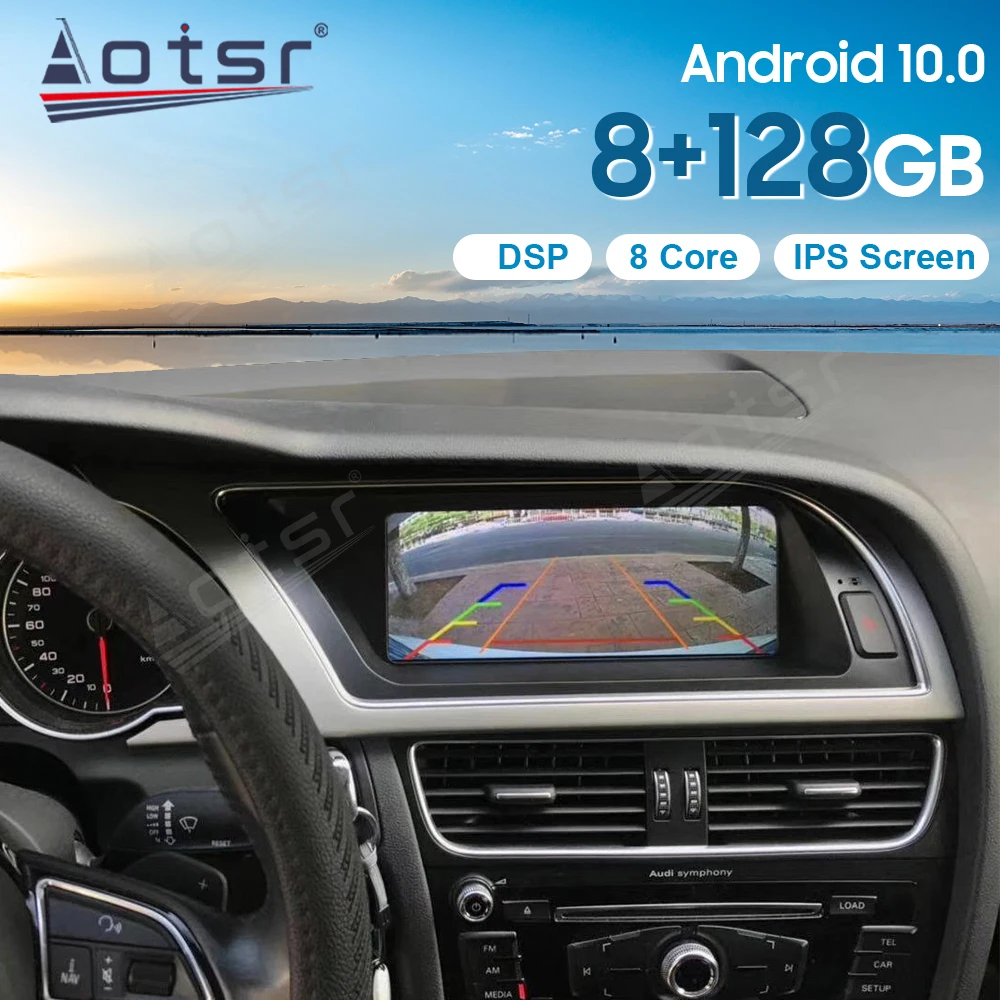 

Android 10.0 Car Multimedia Player GPS Navigation for Audi A4 A4L A5 2009-2016 Auto Stereo Radio Video CarPlay Mirror Screen