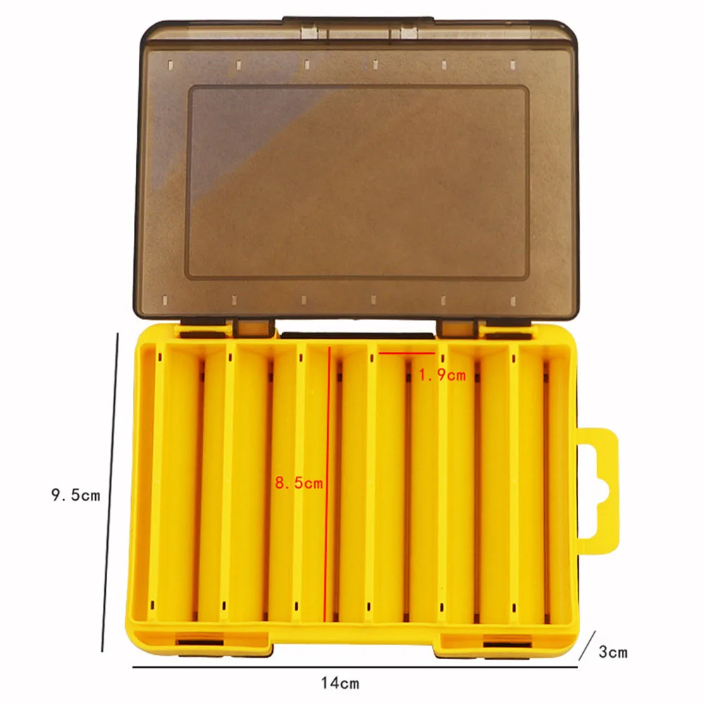 12&14 Room Large-capacity Fishing Bait Storage Box Double-Layer Fishing Bait Box Portable Multi-grid Fishing Tackle Storage Box