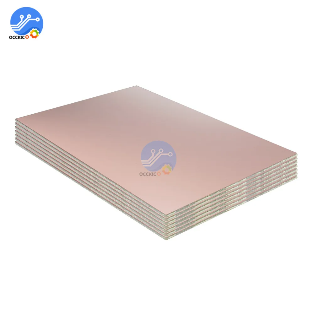 FR4 PCB 10x15cm 10*15 piastra rivestita in rame su un lato Kit PCB prototipo fai da te circuito laminato 1.2MM per fai da te 10x15CM