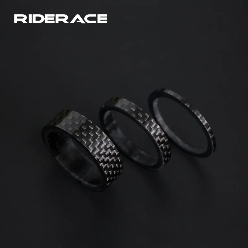 Bicycle Fork Washer Carbon Fibre Aluminum AlloyAdjustment Headset Spacers Raise Handlebar Ring MTB Road Bike Fork Washer