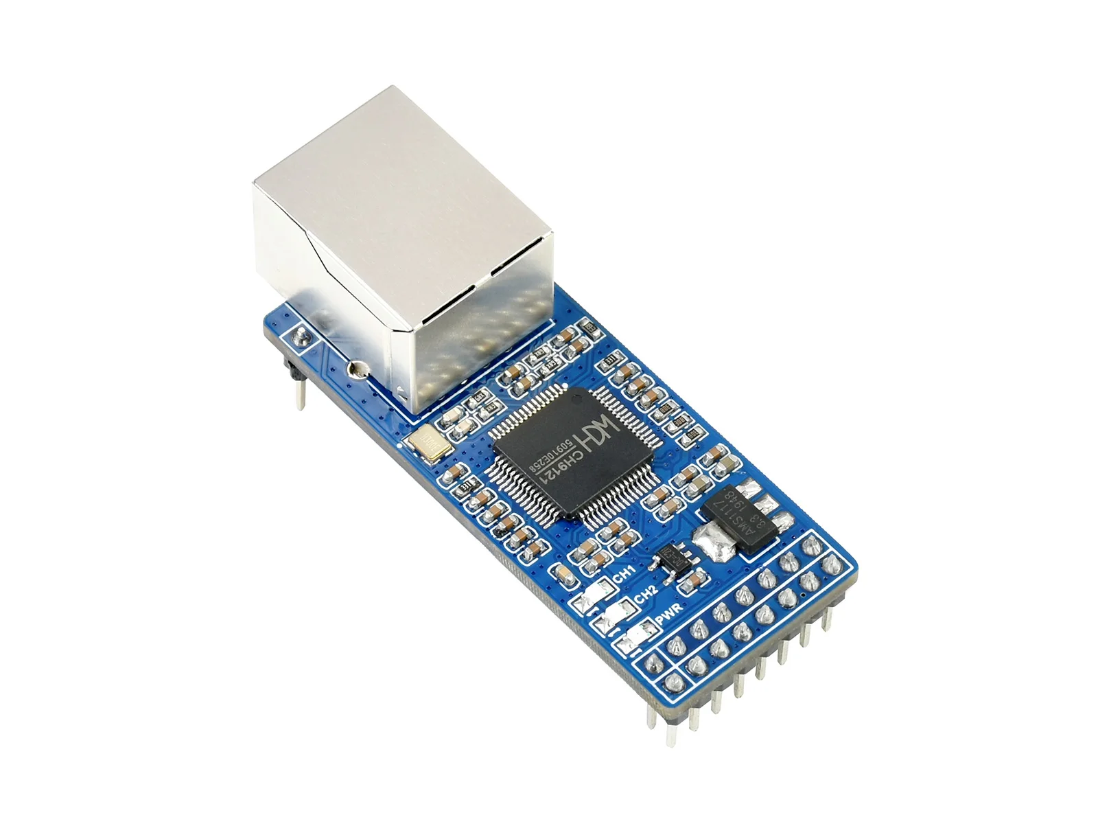 

2-CH UART To Ethernet Converter,Serial Port Transparent Transmission Module,Control Interface Supports Raspberry Pi,STM32 etc.