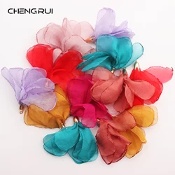 CHENGRUI F135,jewelry making,jewelry findings,handmade accessories,charms,copper metal,flower decoration,diy earrings,10pcs/lot
