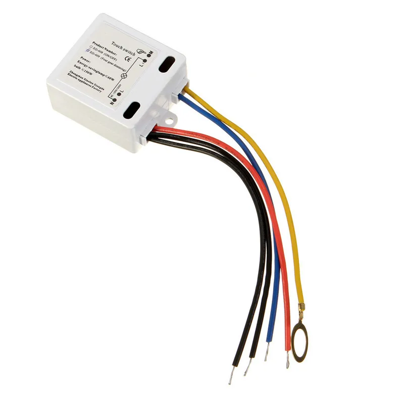 LED Dimmer Sensor Switch TY-8002 Home Touch Light Switch Off Touch Control Desk Panel Lamp Sensor Dimmer For Bulbs  220V