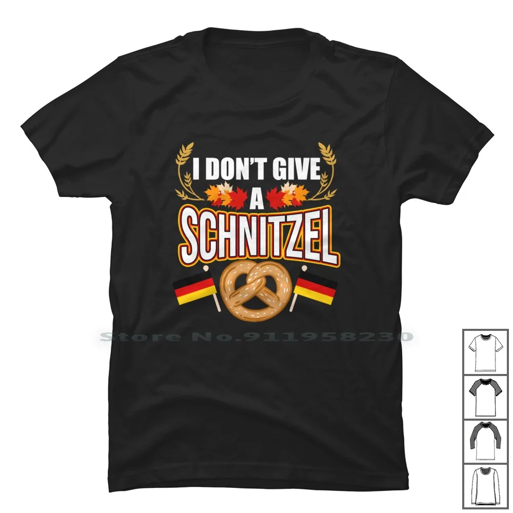 I Don't Give A Schnitzel For German American T Shirt 100% Cotton Schnitzel American Cartoon German Movie Comic Tage Game Eric