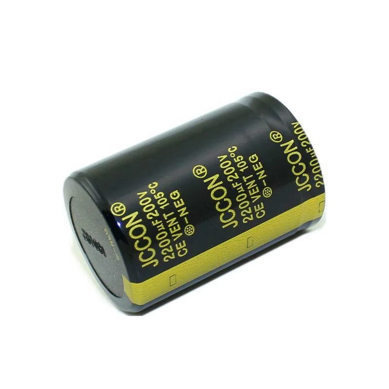 200v2200uf JCCON القرن الألومنيوم كهربائيا مكثف حجم 35x50 العاكس السلطة
