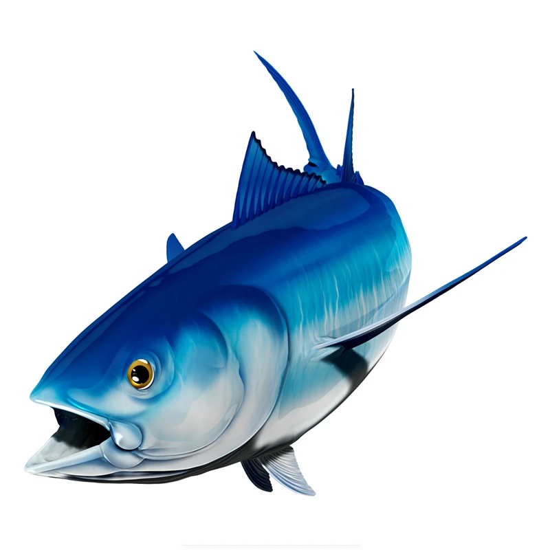 

Dawasaru Bluefin Tuna Fish Fishing Car Sticker Waterproof Decal Laptop Suitcase Truck Motorcycle Auto Accessories PVC,15cm*15cm