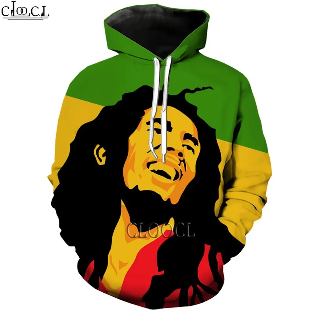 HX Singer Reggae Creator Bob Marley Casual Streetwear 3D Print Harajuku Tracksuit Fashion Casual Men Women Hoodies Drop Shipping