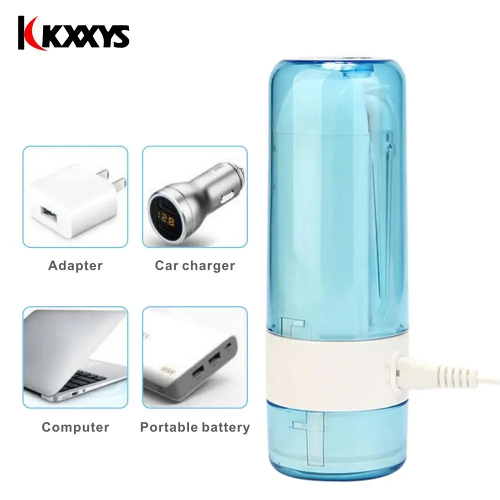 Destone Portatile Irrigatore Orale Pulizia Getto Elettrico Portatile di Acqua Flosser Collutorio 5 Jet Orale Irrigatore Nasale