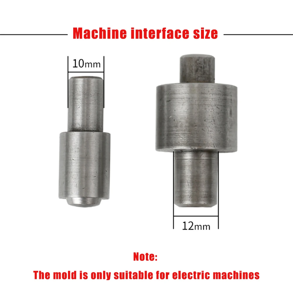 (50 Sets Eyelets+1 Molds) Electric Mold Button Installation Dies Metal Rivet Holes Buttonholes Buckle Eyelet Tools