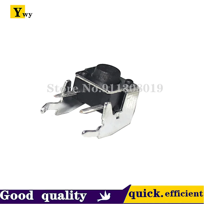 20PCS/LOT Tact switch Horizontal type with bracket 2 foot side press micro/key switch 6*6*4.3/5/6/7/8-13mm