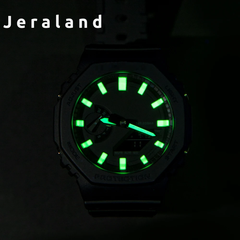 Jeraland ga2100 ga2110-発光ダイヤル,非照明,インデックス,時計アクセサリー