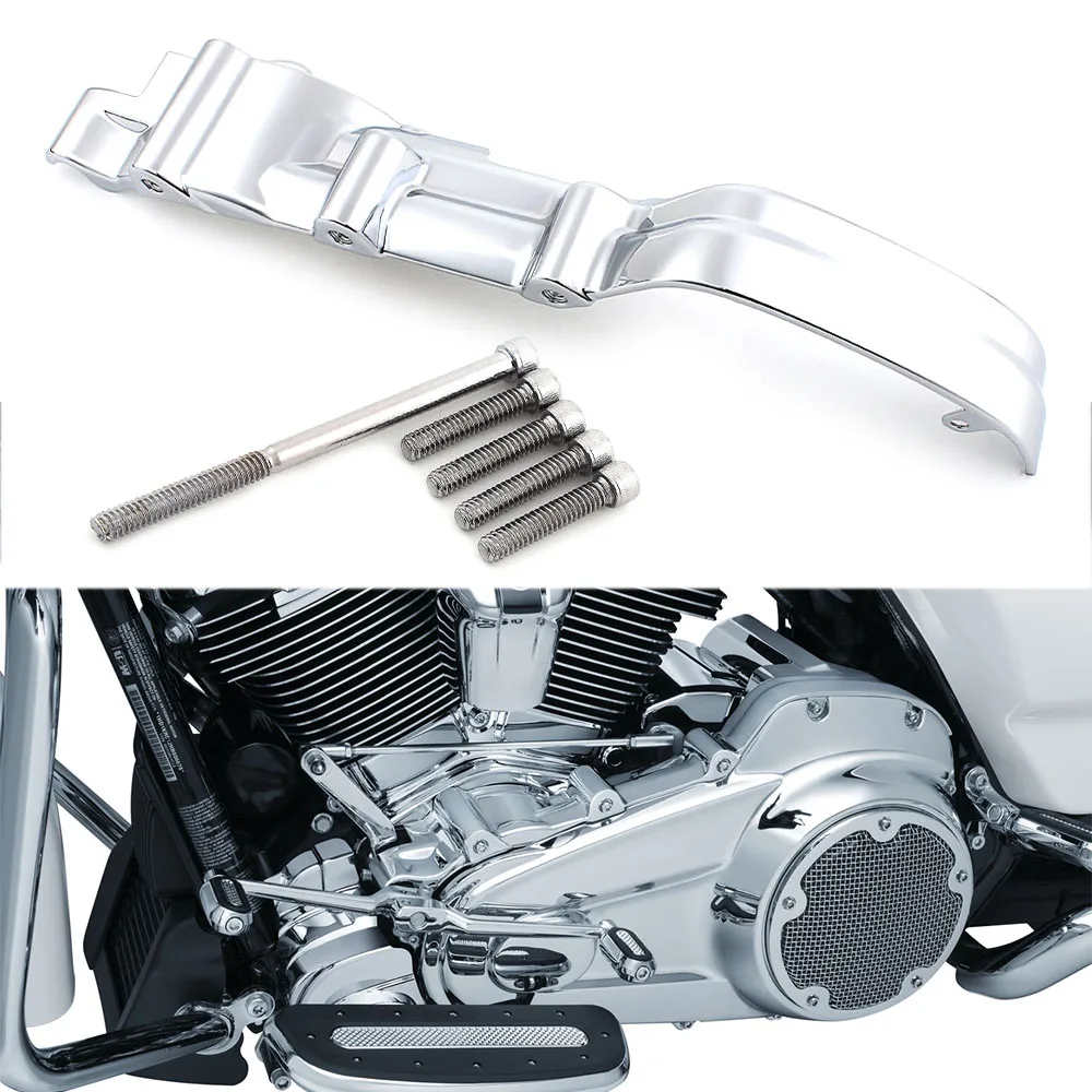 Motorcycle Accessories Chrome Inner Primary Covers/Bolts For Harley Touring Models Street Glide Electra Glide Trikes 2017-2020