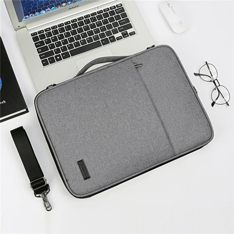 Thickness Strength Resistant Water-repellent Laptop PC Bag Man Luxury Designer Bags Man Shoulder Briefcase Messenger Hand Bag