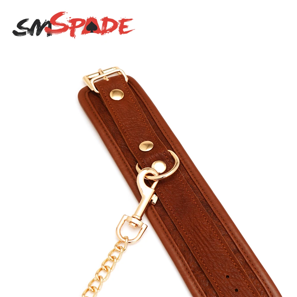 SMSPADE أصفاد جلدية للكاحل BDSM عبودية الوثن الرقيق الجنس لعب للأزواج أصفاد القيود عدة المثيرة الكبار ألعاب الجنس متجر