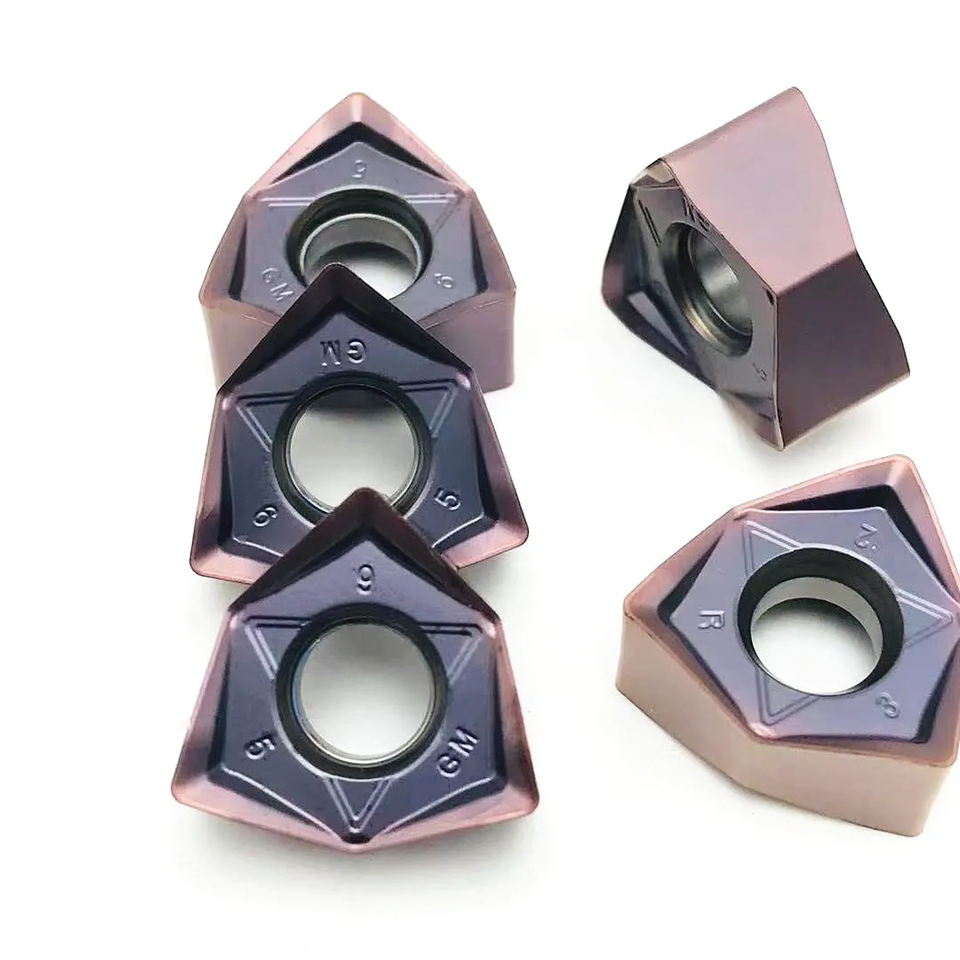 WNMU080608 GM 100% inserto de fresado original para 90 grados MFWN90, plano hexagonal de doble cara, cortador de fresado de corte pesado WNMU