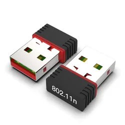 Mini adaptador Wifi USB de 150M, receptor, tarjeta de red, Mini Dongle Wi-Fi inalámbrico Usb de 150mbps para PC, Chip RTL8188FTV MT7601