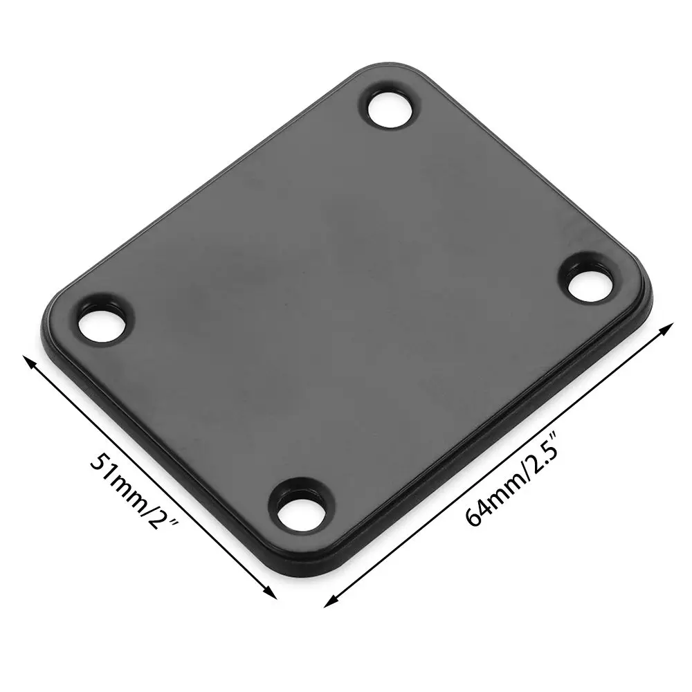 Guitar Neck Plate ST Electric Guitar Neck Plate Joint Back Mounting Plate With Screws Parts For Guitar Bass Neck Plate Popular