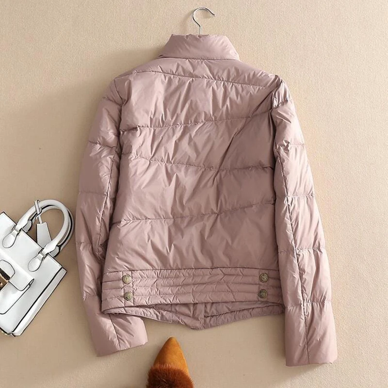 SEDUTMO-abrigo de plumón de pato para mujer, ultraligera parka, corta, de gran tamaño, fina, informal, de otoño e invierno, ED1103