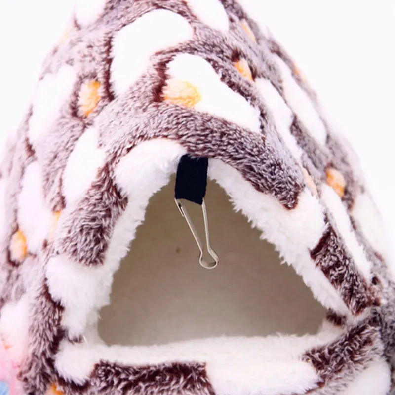 Flannel Hamster Cage Cotton Nest Sugar Glider Sleeping Bag Squirrel Mini Hedgehog Warm House Guinea Pig Winter Thickened Bed Pet