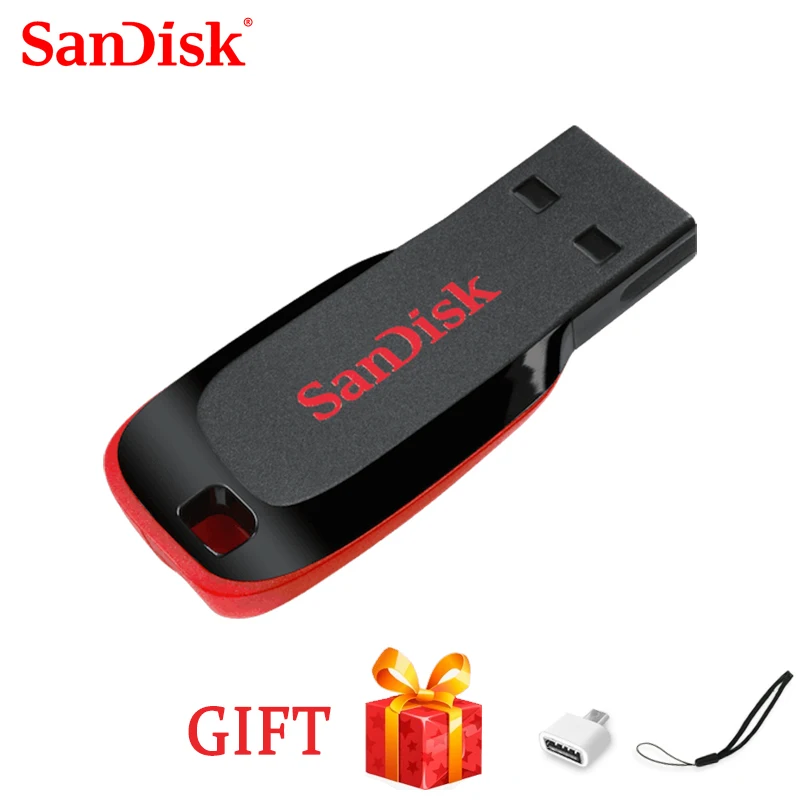 SanDisk USB bellek kalem sürücü 64gb 128gb usb 2.0 CZ50 flash disk usb bellek sürücü memoria usb 16gb 8gb hafıza belleği kalem sürücü 32gb