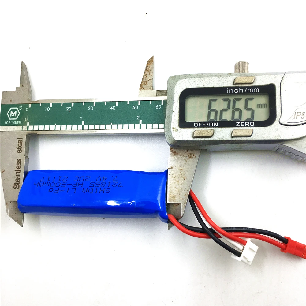 2 قطعة/الوحدة 7.4V 500mAh لى بو البطارية ل XK X420 / A160 فرش RC طائرة قطع الغيار X420.0018