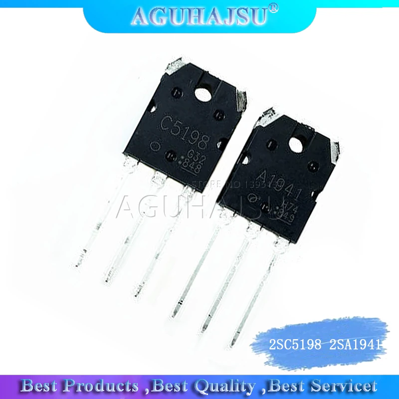 4PCS 2pairs 2SC5198 2SA1941 TO3P (2PCS A1941 + 2PCS C5198) TO-3P Transistor original authentic