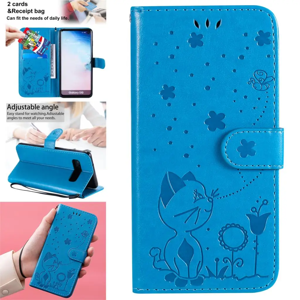 Cool Flip PU Leather Wallet Book Phone Bag Case For Samsung S10 Cover Galaxy coque S10 Lite S10E Plus Telephone Mobiles Hoesje