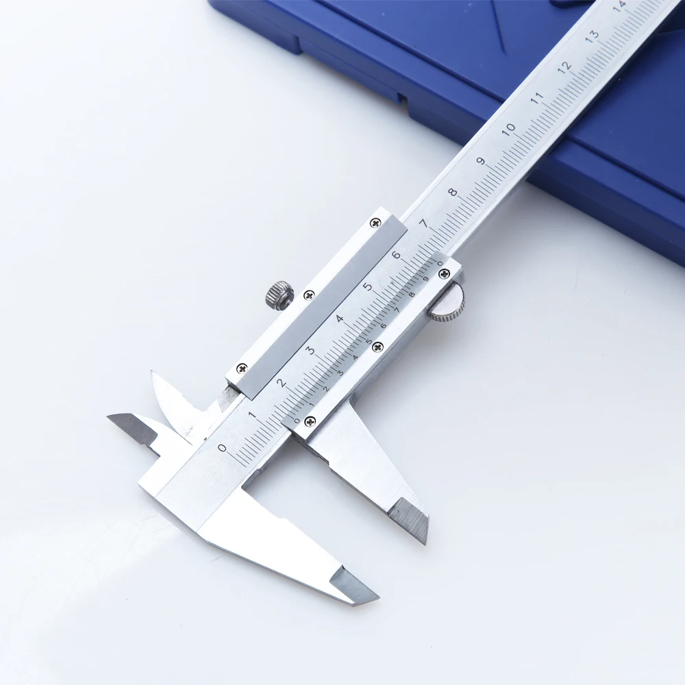 

High Accuracy Professional Vernier Caliper 6" 0-150mm 0.02mm Calipers Carbon Steel Calipers Gauge Micrometer Measuring Tools