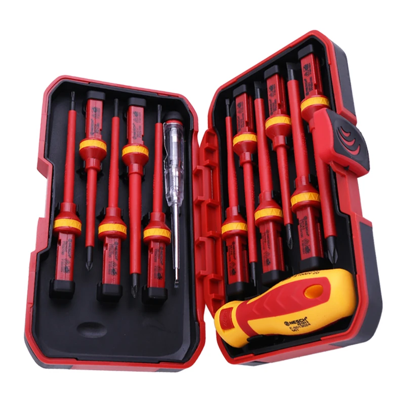 

13 In 1 Insulated Screwdriver Set CR-V Voltage Magnetic Phillips Slotted Torx Screwdriver Durable For Electrician Hand Tool