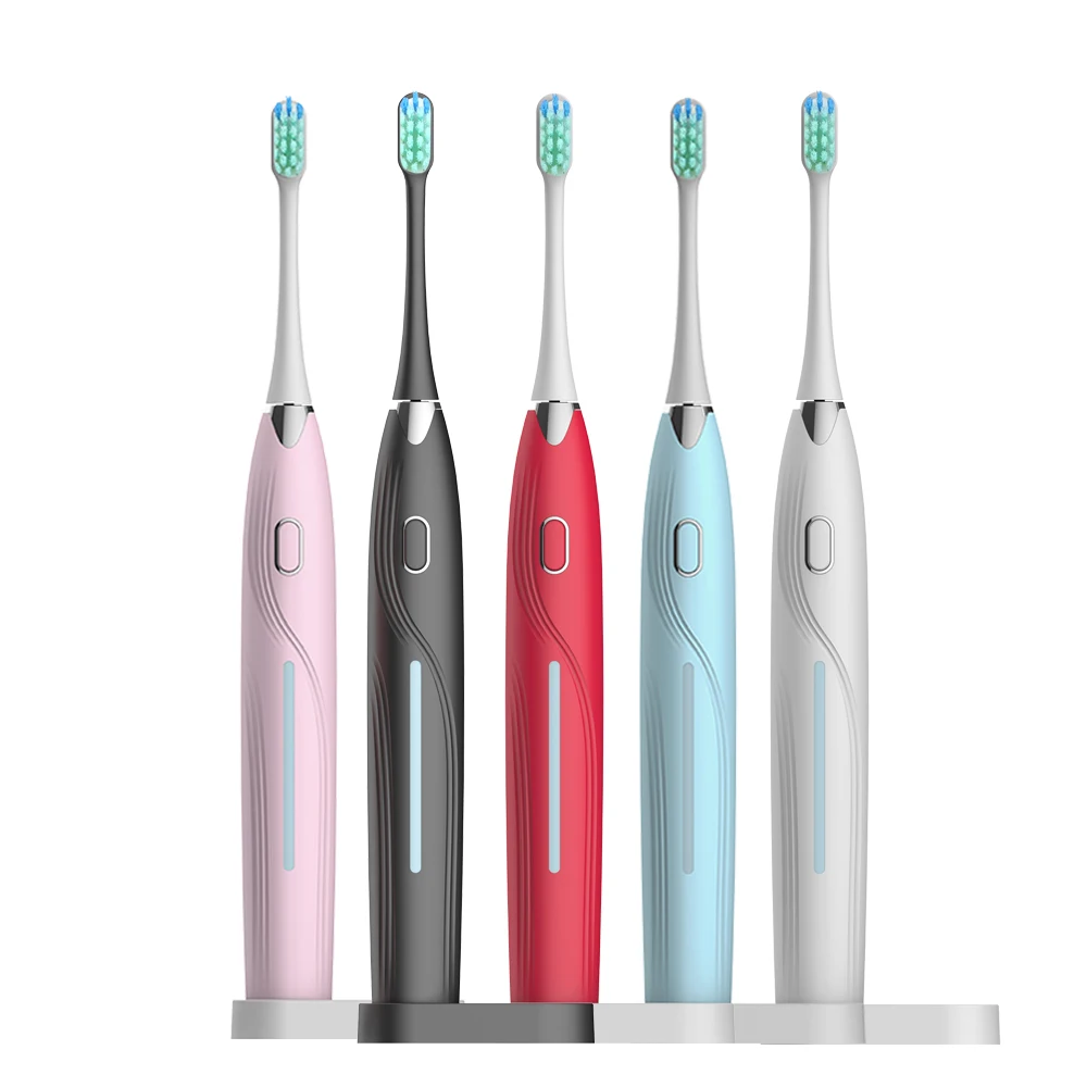 Electric Sikat Gigi Dewasa Timer Sikat USB Rechargeable Ultrasonic Electric Sikat Gigi Kepala IPX7 Tahan Air Baterai Tahan Lama